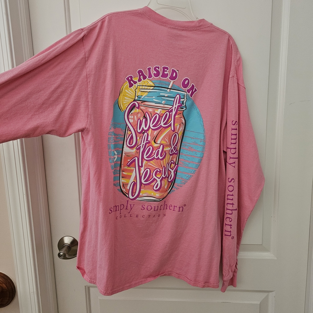 Simply Southern Pink Graphic Long Sleeve Tee